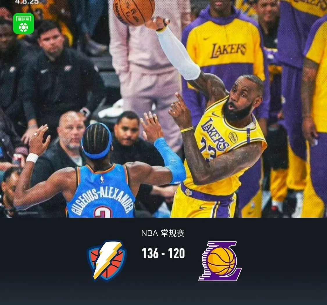 湖人客场击败雷霆,近六场四胜 湖人客场击败雷霆,近六场四胜