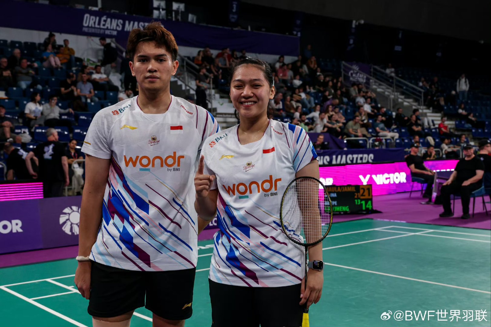 印尼羽毛球队力克泰国羽毛球队，马琳统治全场