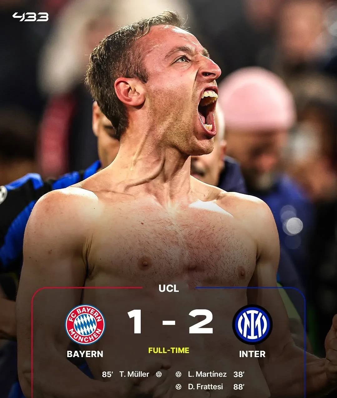 包含尤文爆冷拜仁，阿尔瓦雷斯送出助攻的词条